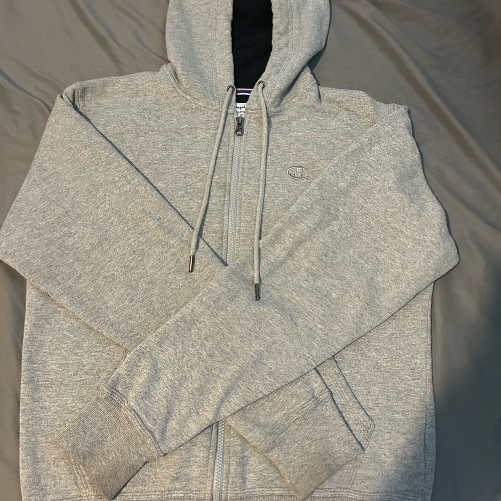 Champion Men's Gray Hoodie Sweater